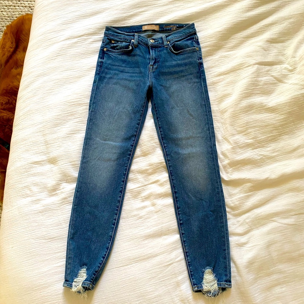 7 For all man kind skinny jeans size 27